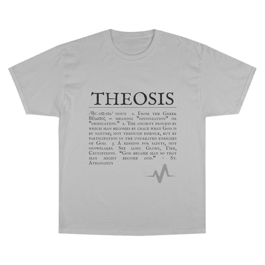 Philosophical Theosis Champion T-Shirt | Spiritual Definition Tee