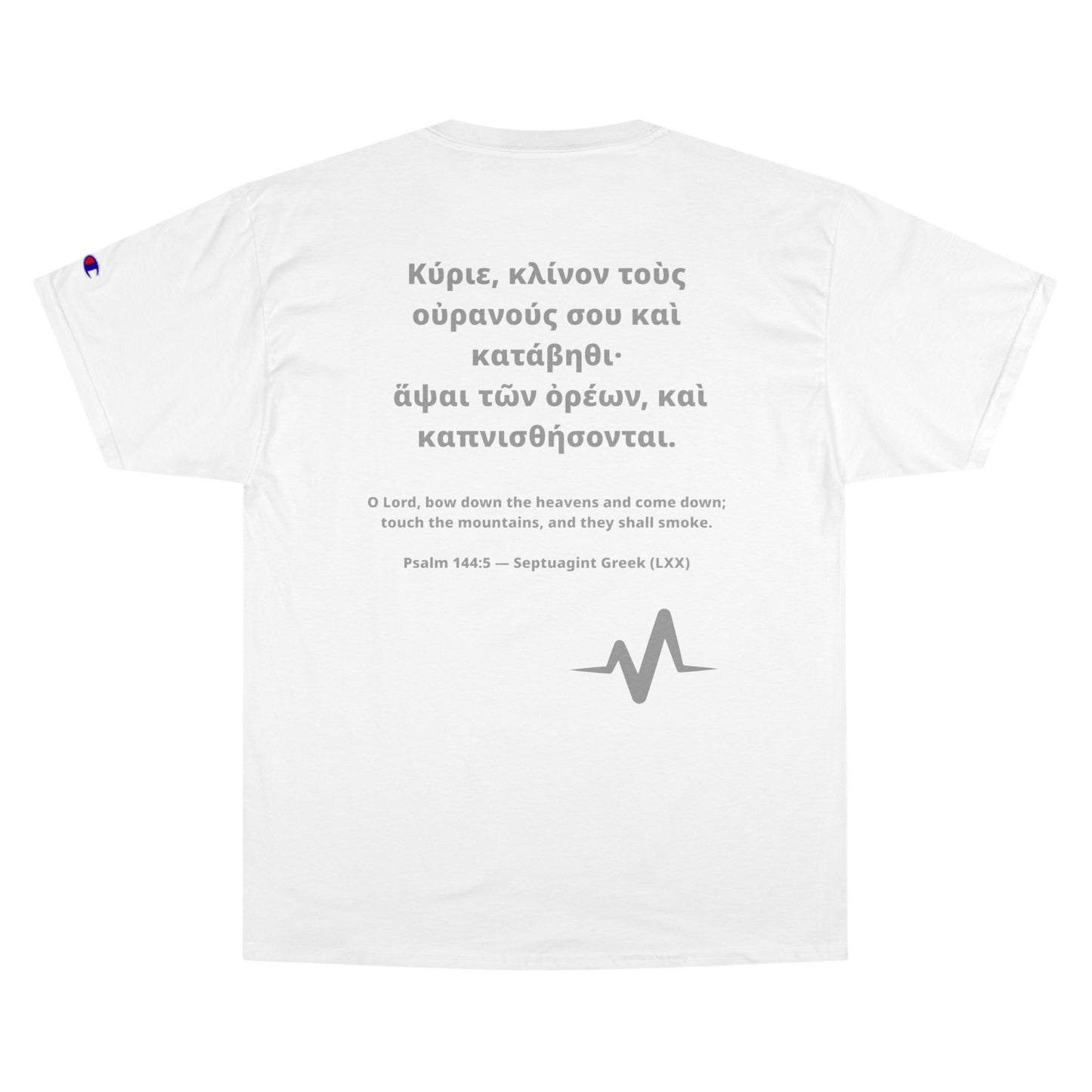 "Bow the Heavens" – Psalm 144:5 Champion® Tee