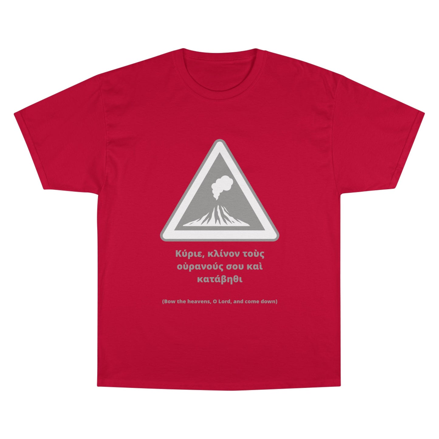 "Bow the Heavens" – Psalm 144:5 Champion® Tee