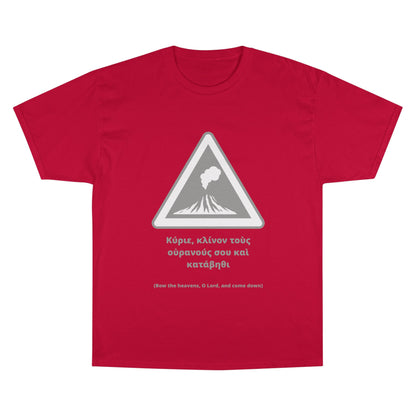 "Bow the Heavens" – Psalm 144:5 Champion® Tee