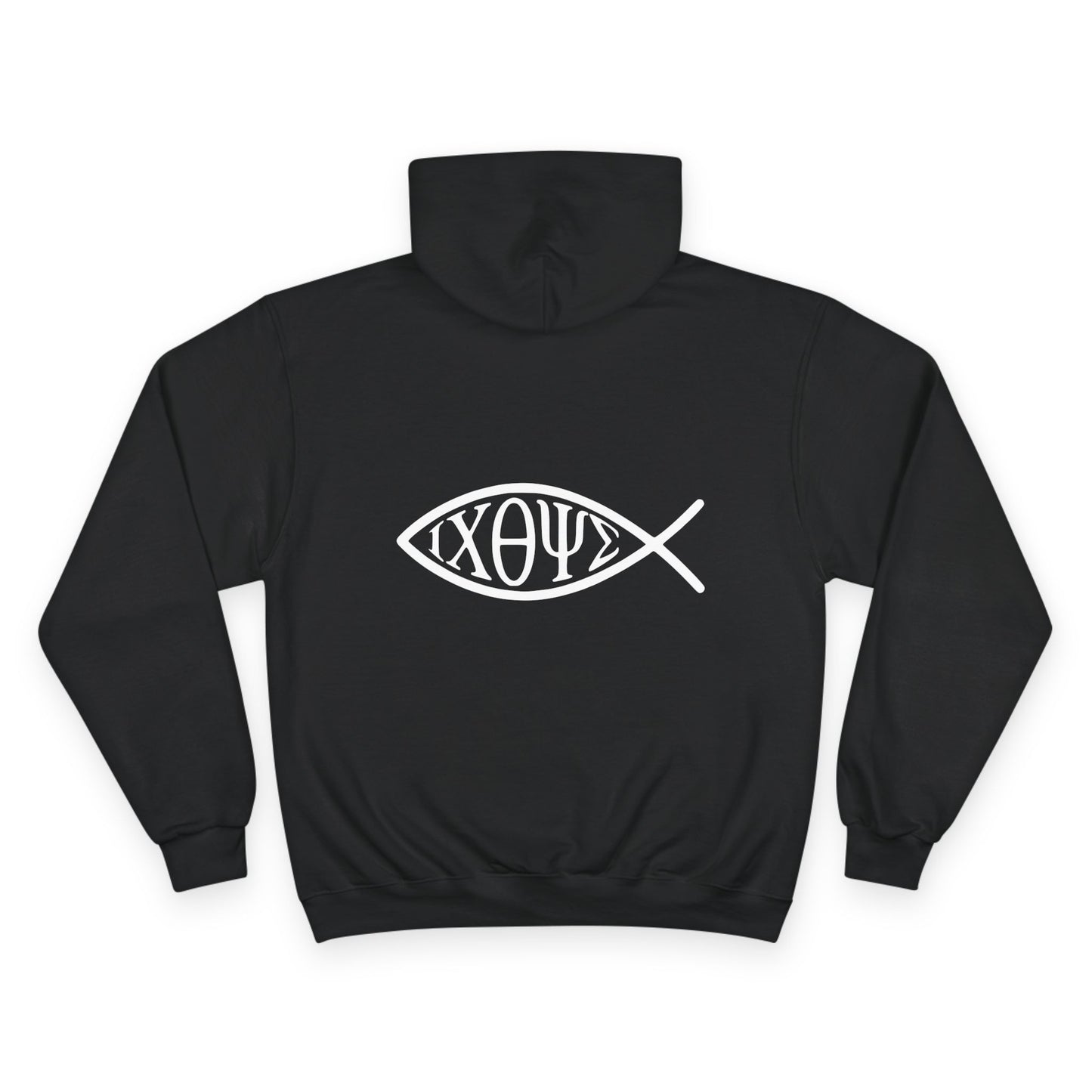 Ichthys: The Original Sign of Faith Under Fire ~ Champion Hoodie