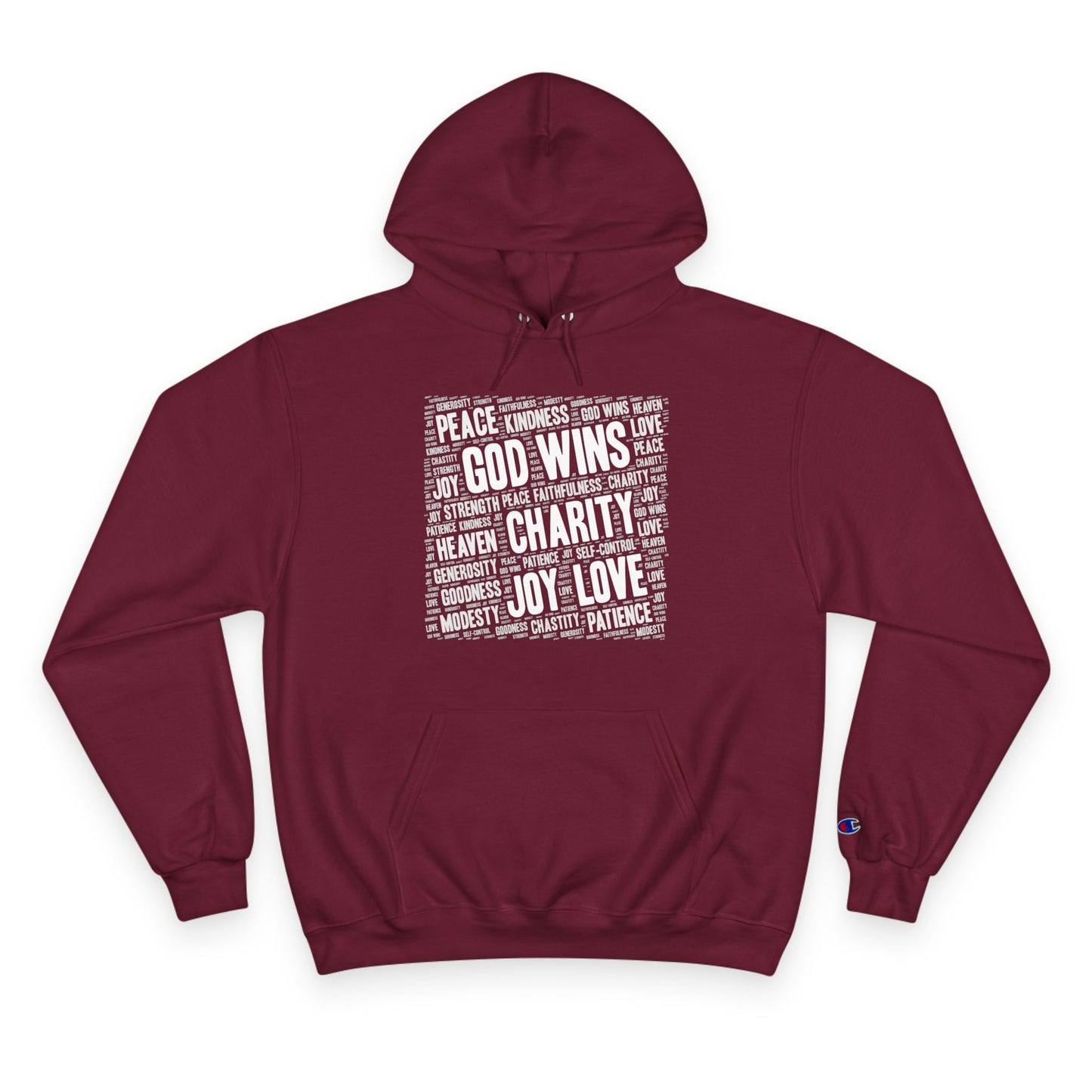GOD WINS WITH VIRTUE ~ Champion Hoodie
