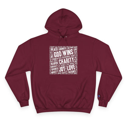 GOD WINS WITH VIRTUE ~ Champion Hoodie