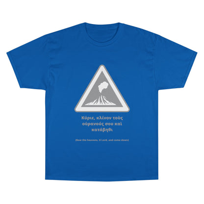 "Bow the Heavens" – Psalm 144:5 Champion® Tee