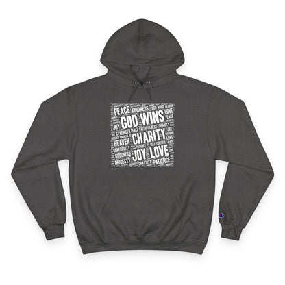 GOD WINS WITH VIRTUE ~ Champion Hoodie