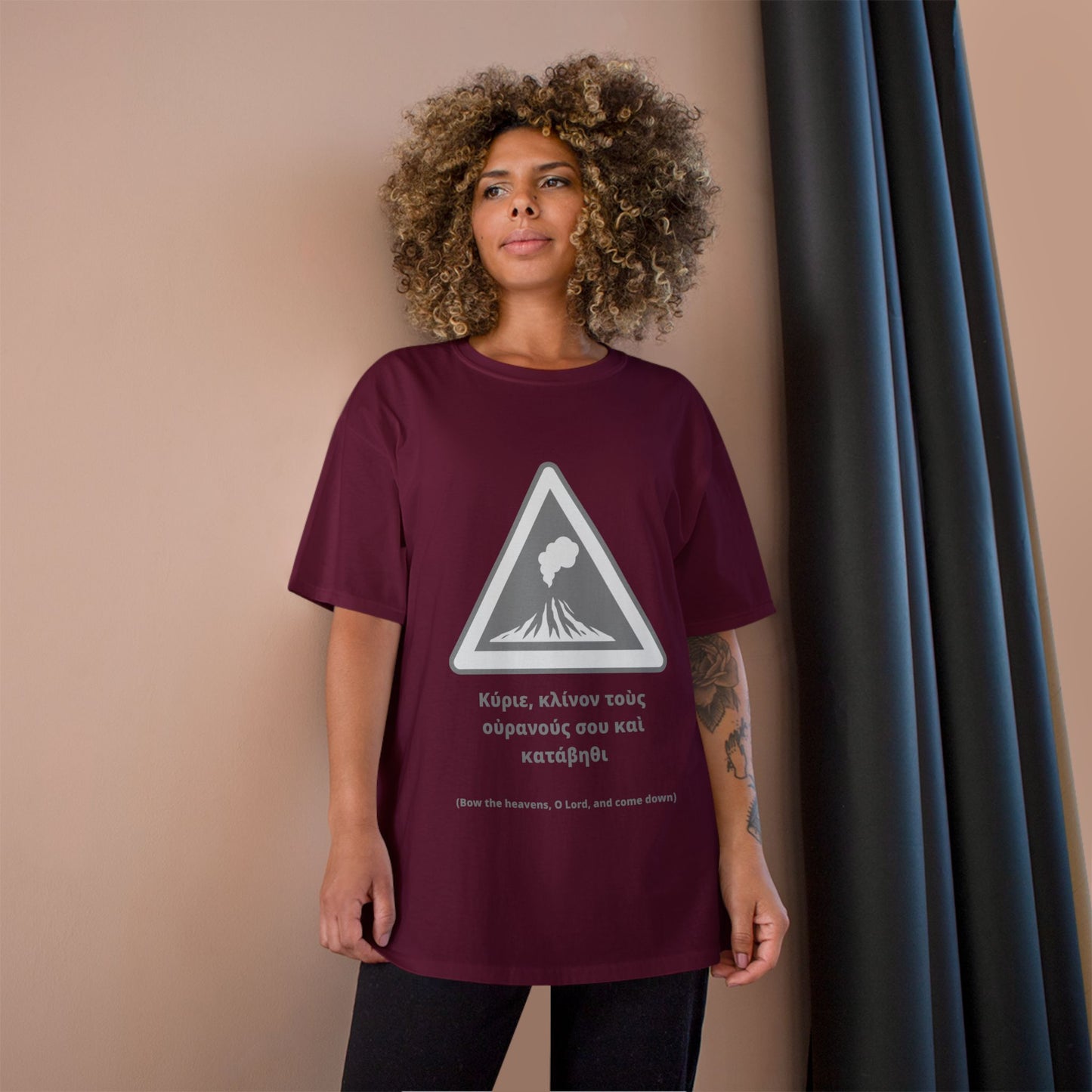 "Bow the Heavens" – Psalm 144:5 Champion® Tee