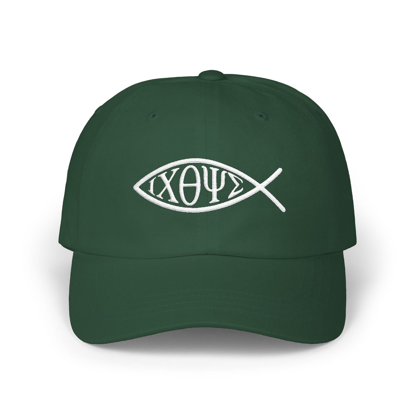 Ichthys: The Original Sign of Faith Under Fire ~ Classic Dad Cap
