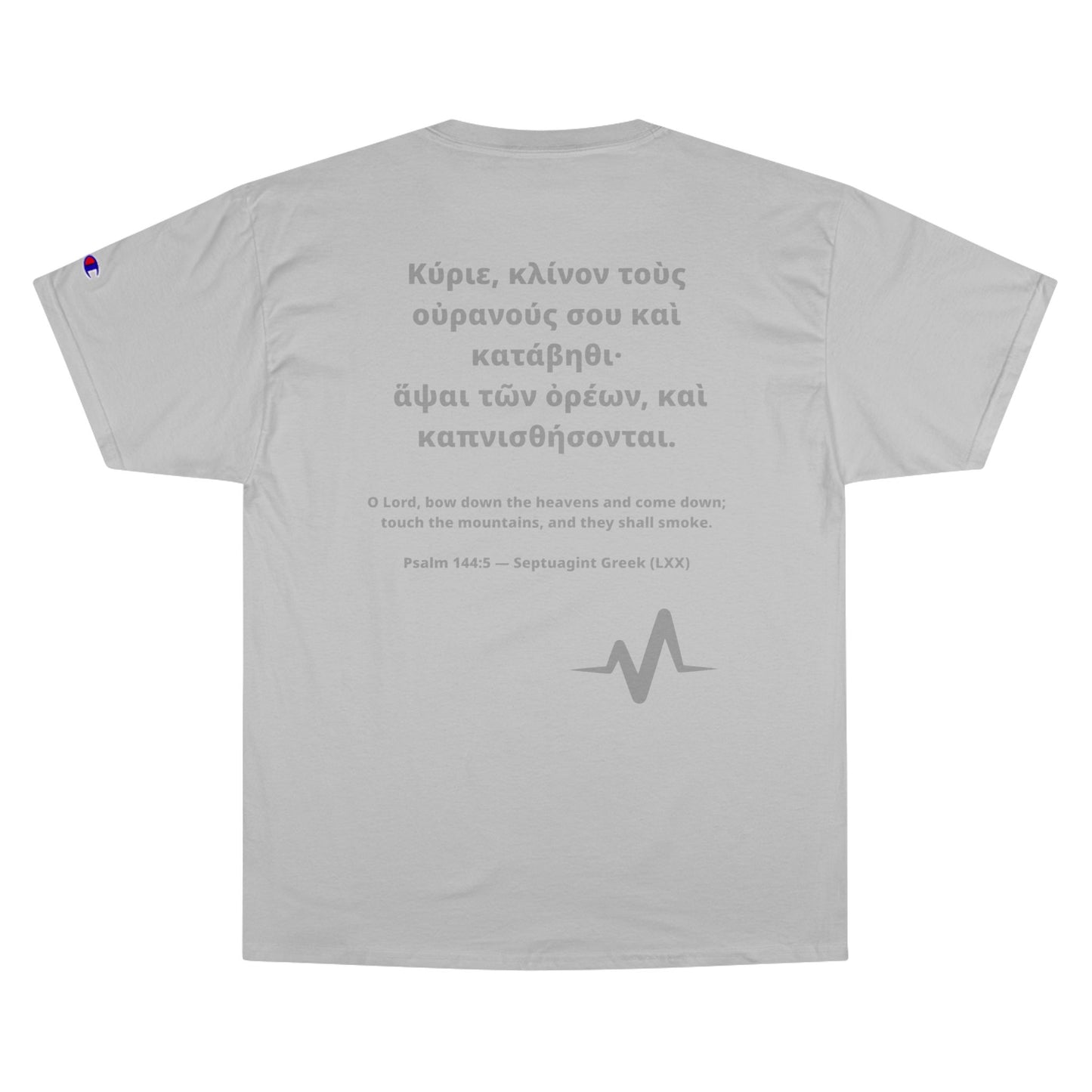 "Bow the Heavens" – Psalm 144:5 Champion® Tee