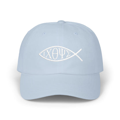 Ichthys: The Original Sign of Faith Under Fire ~ Classic Dad Cap