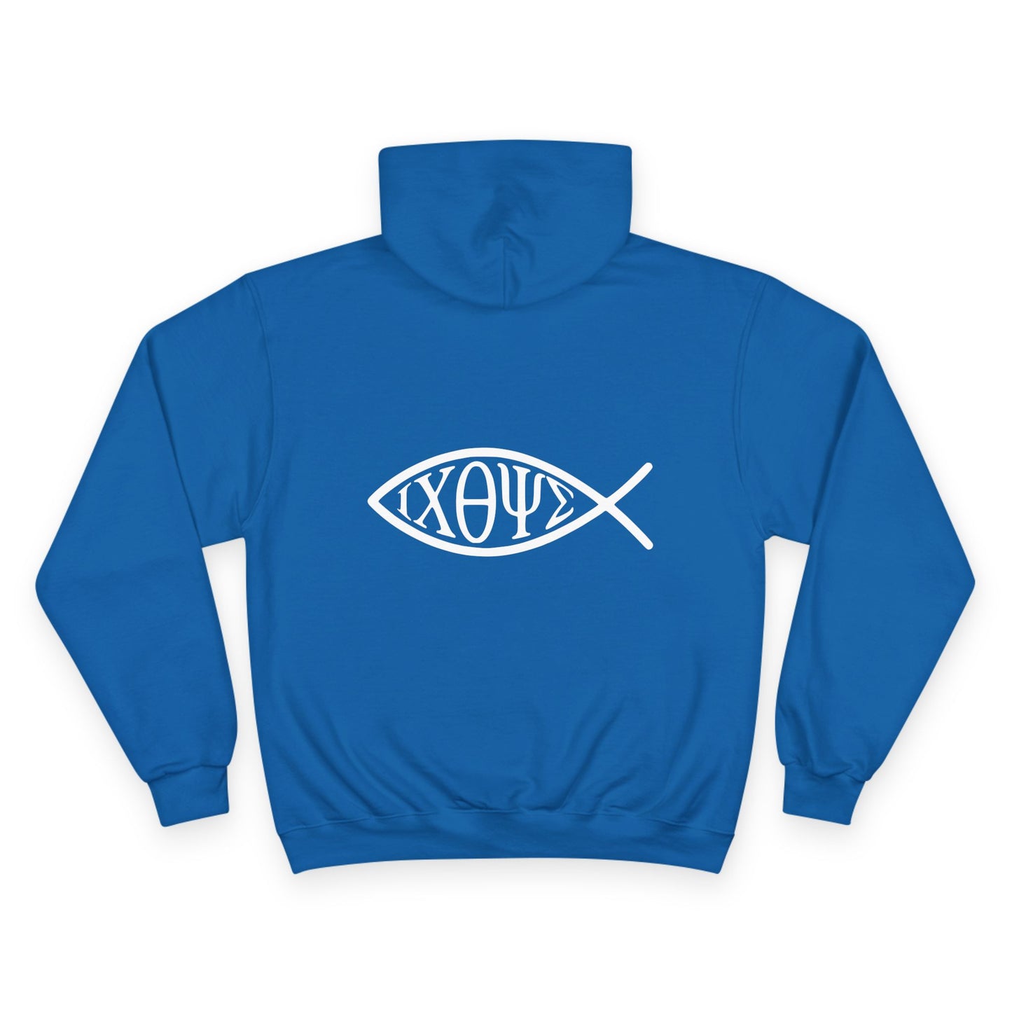 Ichthys: The Original Sign of Faith Under Fire ~ Champion Hoodie