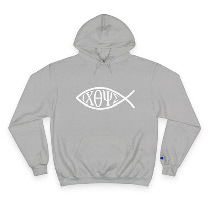 Ichthys: The Original Sign of Faith Under Fire ~ Champion Hoodie