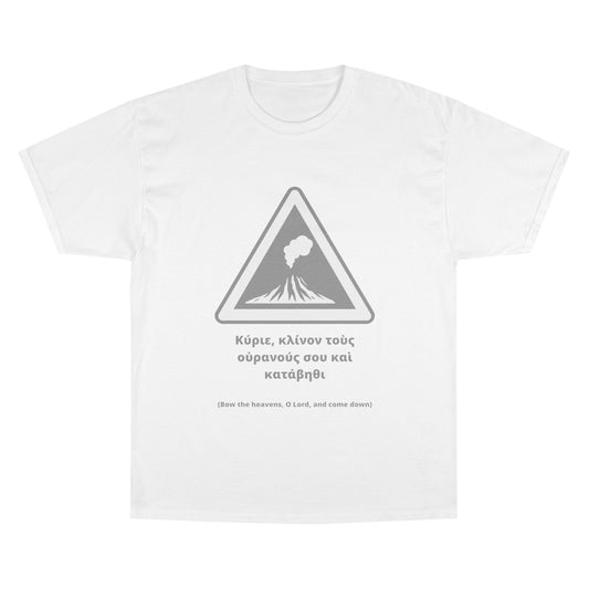 "Bow the Heavens" – Psalm 144:5 Champion® Tee