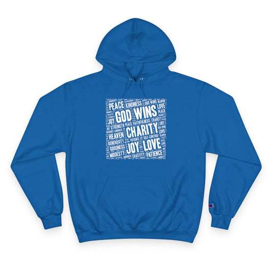 GOD WINS WITH VIRTUE ~ Champion Hoodie