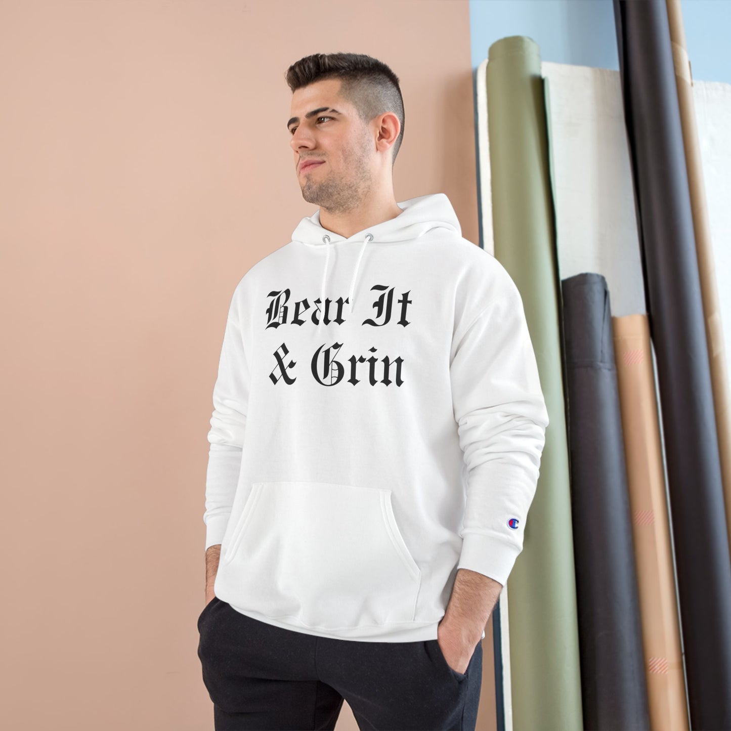 BEAR IT & GRIN™ CHAMPION HOODIE