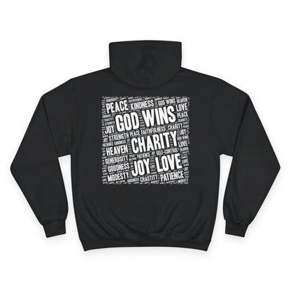 GOD WINS WITH VIRTUE ~ Champion Hoodie