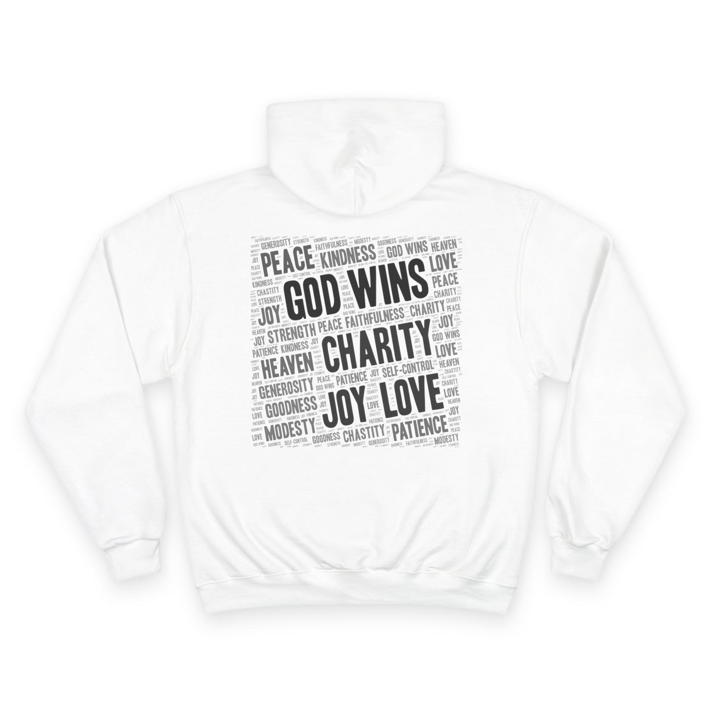 GOD WINS WITH VIRTUE ~ Champion Hoodie