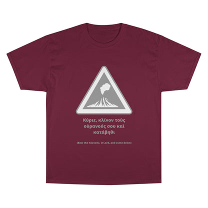 "Bow the Heavens" – Psalm 144:5 Champion® Tee