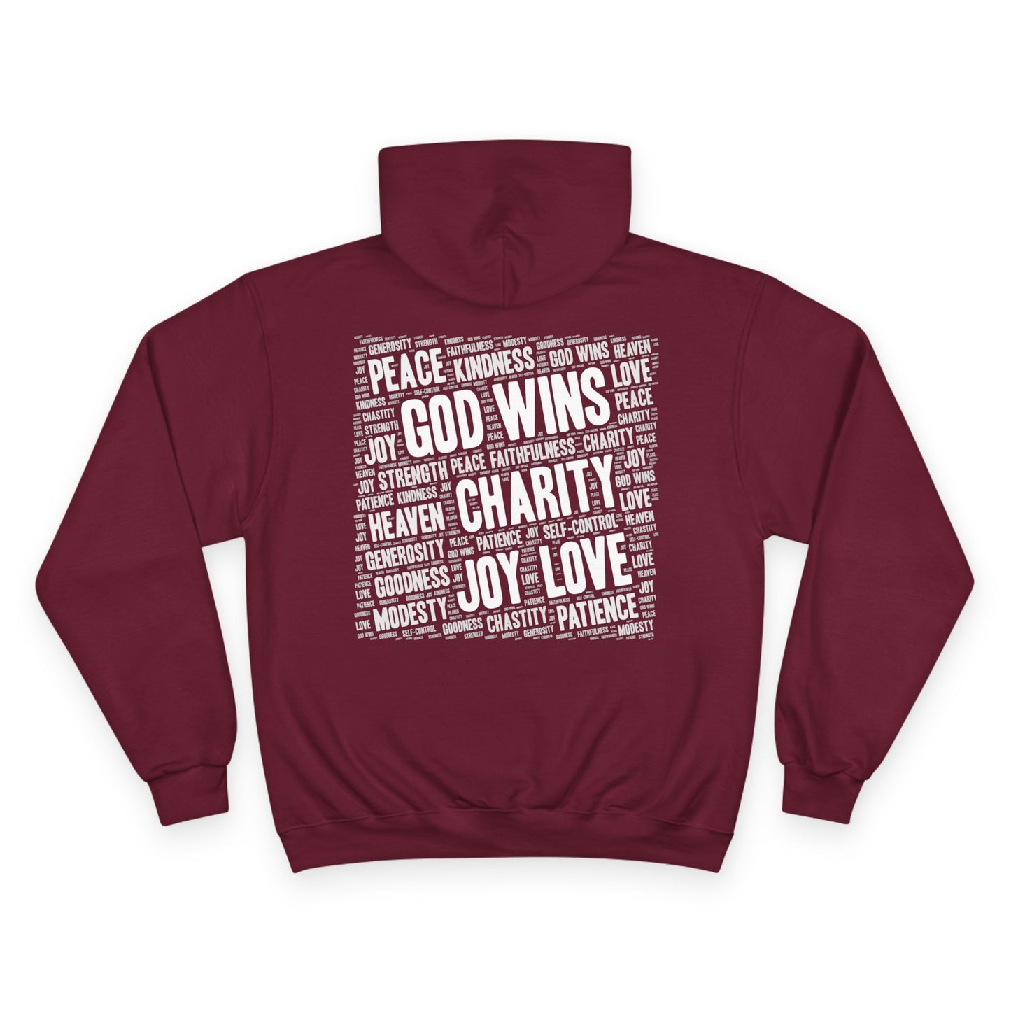 GOD WINS WITH VIRTUE ~ Champion Hoodie