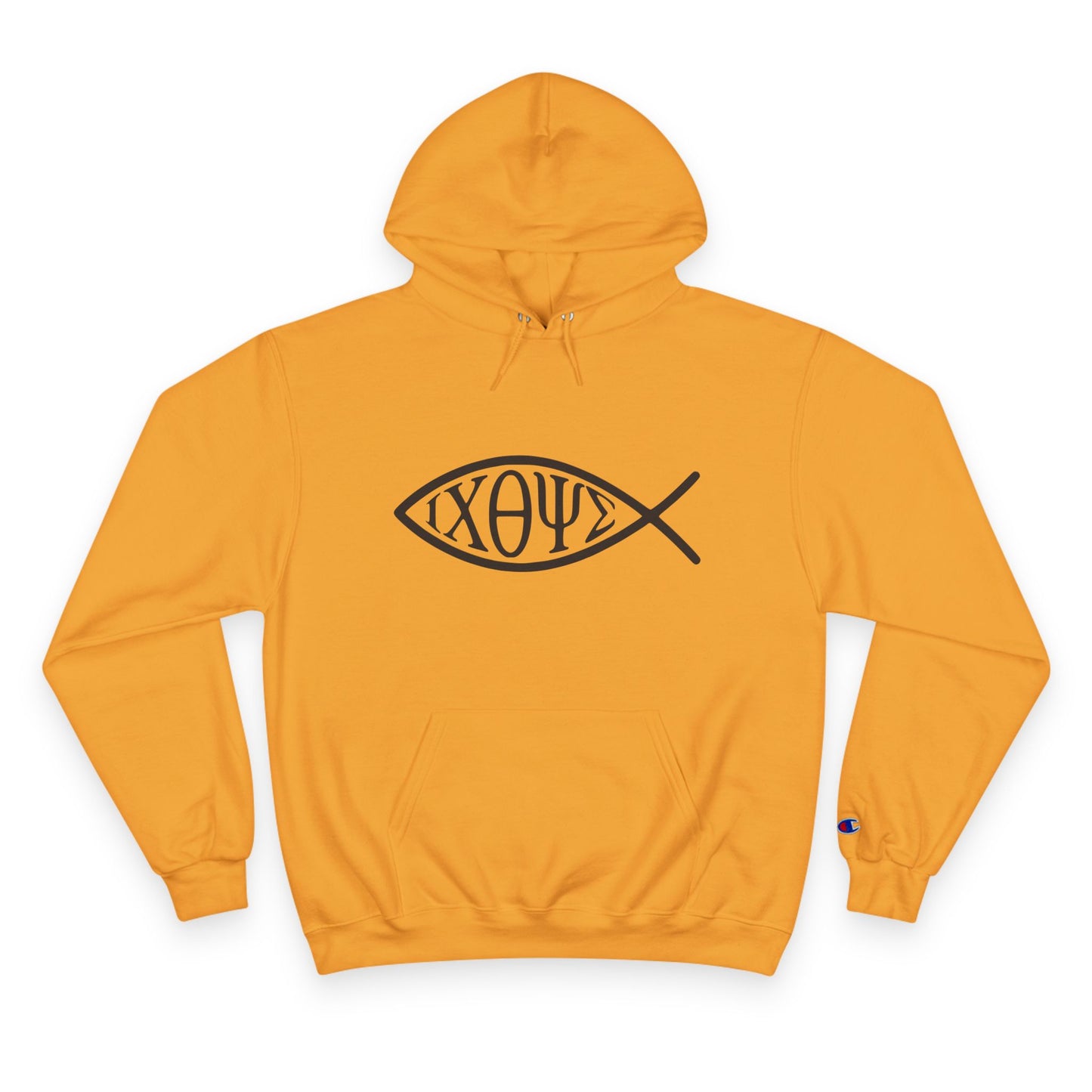 Ichthys: The Original Sign of Faith Under Fire ~ Champion Hoodie