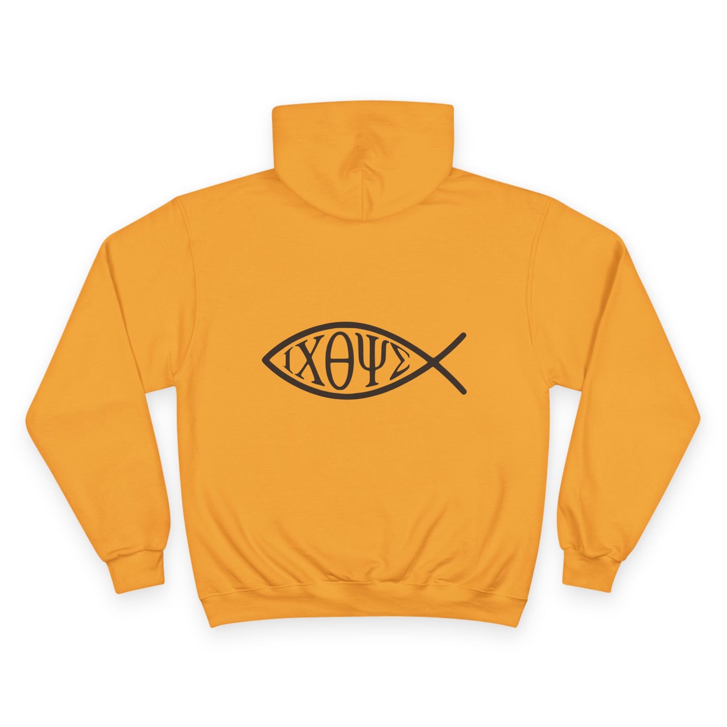 Ichthys: The Original Sign of Faith Under Fire ~ Champion Hoodie