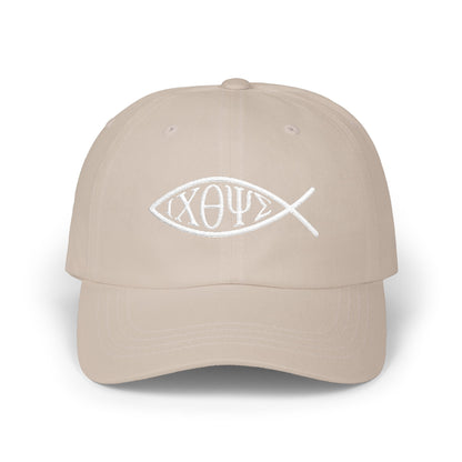 Ichthys: The Original Sign of Faith Under Fire ~ Classic Dad Cap