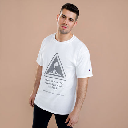 "Bow the Heavens" – Psalm 144:5 Champion® Tee