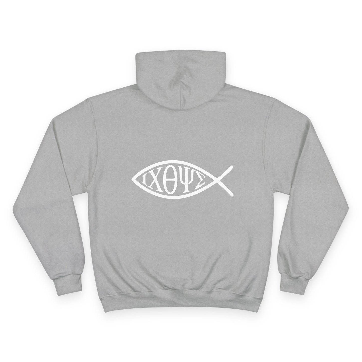 Ichthys: The Original Sign of Faith Under Fire ~ Champion Hoodie