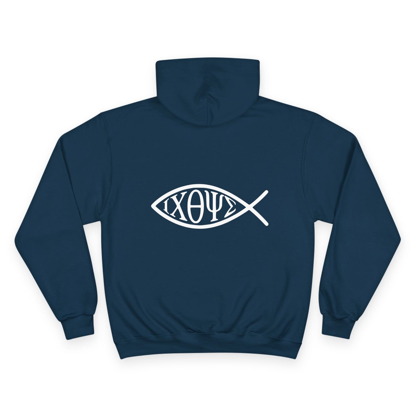 Ichthys: The Original Sign of Faith Under Fire ~ Champion Hoodie