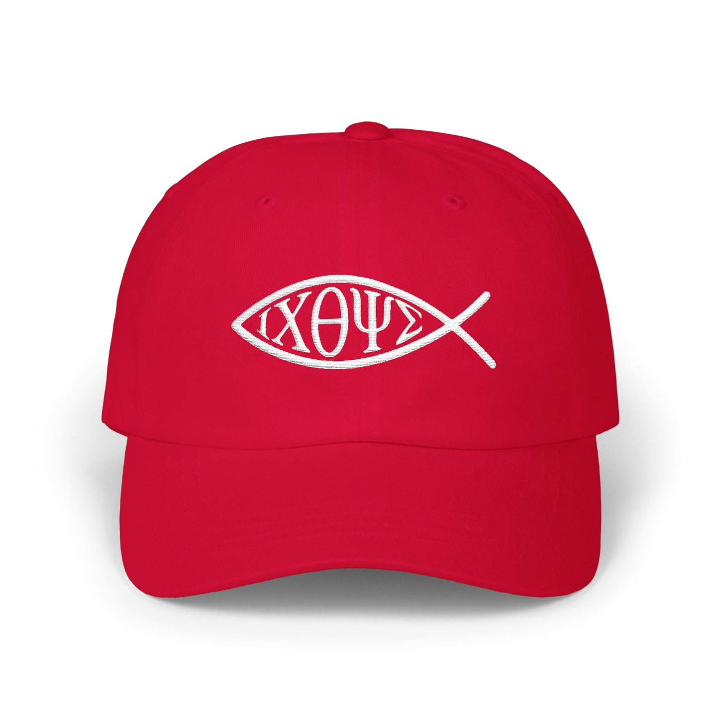 Ichthys: The Original Sign of Faith Under Fire ~ Classic Dad Cap
