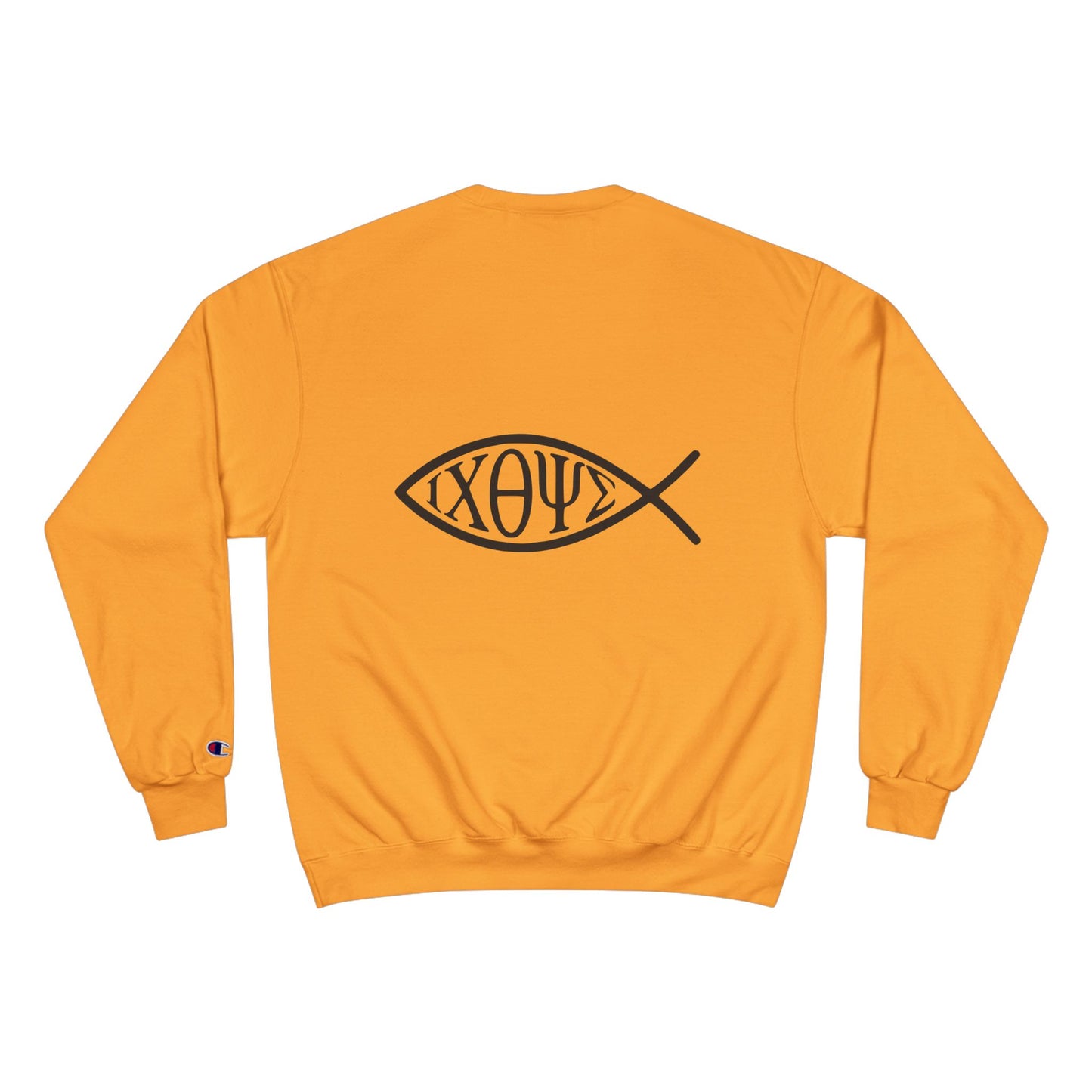Ichthys: The Original Sign of Faith Under Fire ~ Champion Sweatshirt
