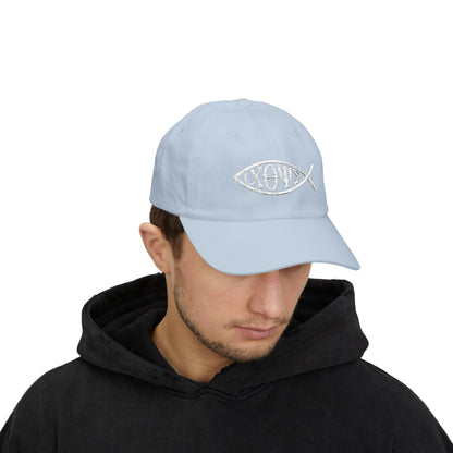 Ichthys: The Original Sign of Faith Under Fire ~ Classic Dad Cap