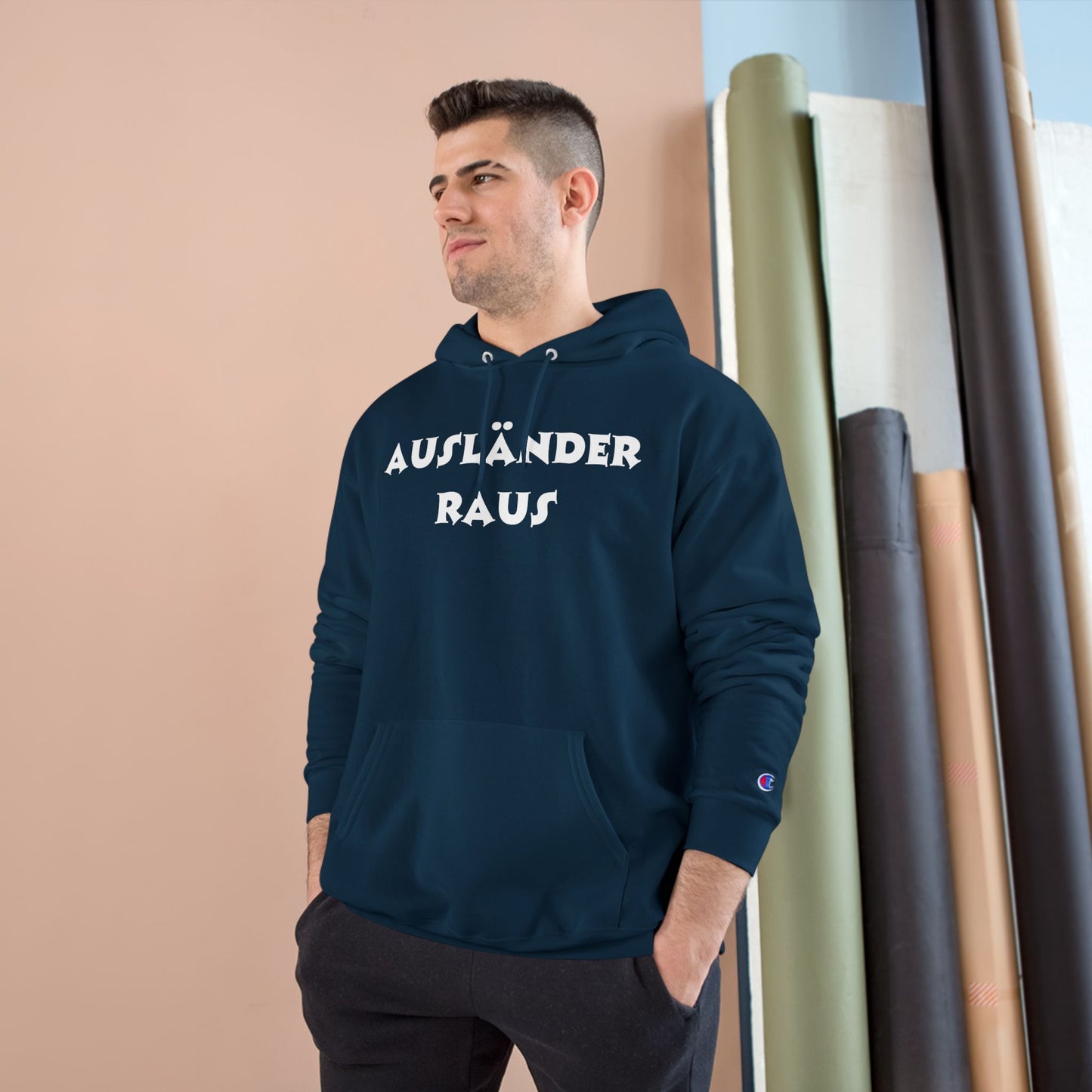 Hoodie — "Ausländer Raus" Statement Pullover