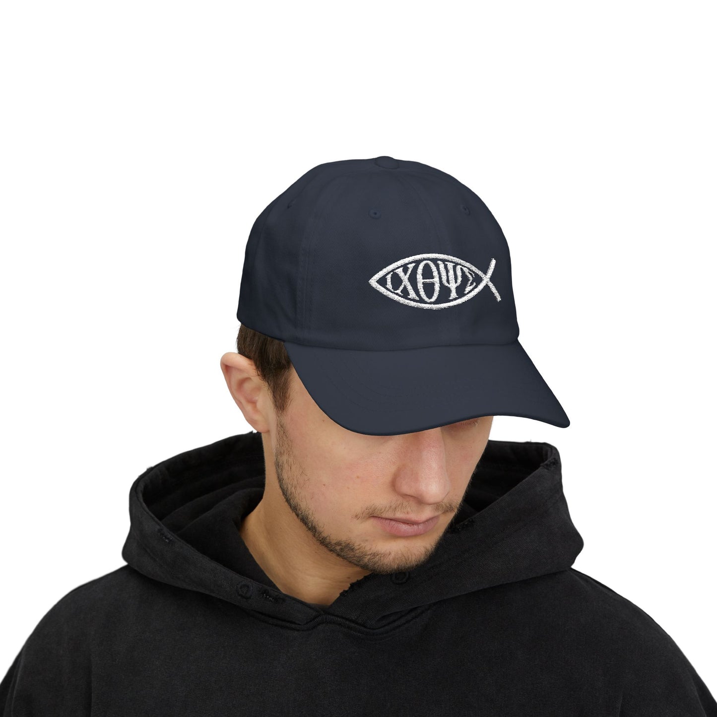 Ichthys: The Original Sign of Faith Under Fire ~ Classic Dad Cap